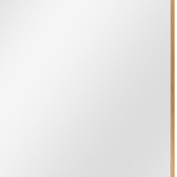 Homeroots 36" Gold Metal Framed Bathroom Vanity Mirror Gold Glass 397151