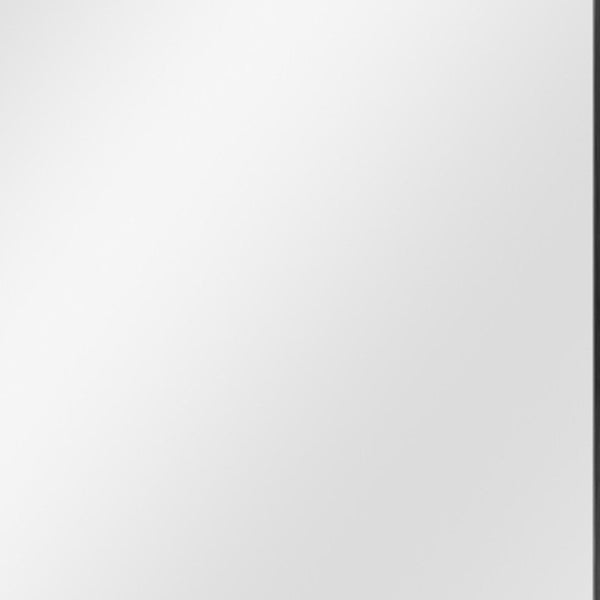 Homeroots 36" Black Metal Framed Accent Mirror Black Glass 397152