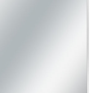 Homeroots Silver Rectangular Wall Mirror Silver Glass 397153