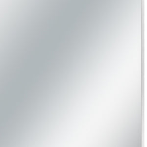 Homeroots Silver Rectangular Wall Mirror Silver Glass 397153