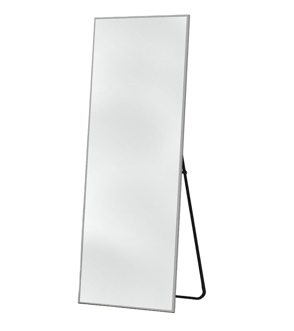 Homeroots Light Gray Metal Framed Light Gray Glass 397158