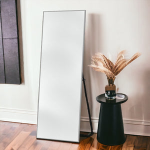 Homeroots Light Gray Metal Framed Light Gray Glass 397158