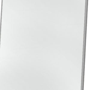 Homeroots Light Gray Metal Framed Light Gray Glass 397158