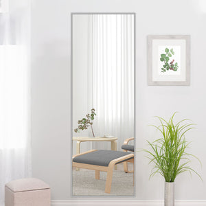 Homeroots Light Gray Metal Framed Light Gray Glass 397158