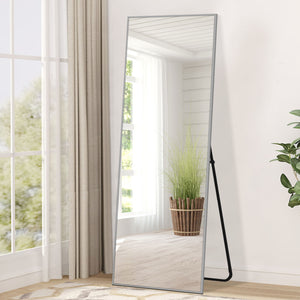 Homeroots Light Gray Metal Framed Light Gray Glass 397158