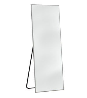 Homeroots Light Gray Metal Framed Light Gray Glass 397158