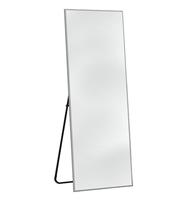 Homeroots Light Gray Metal Framed Light Gray Glass 397158