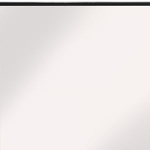 Homeroots 59" Black Metal Framed Full Length Mirror Black Glass 397160