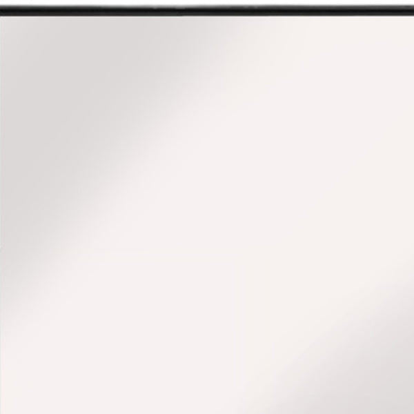 Homeroots 59" Black Metal Framed Full Length Mirror Black Glass 397160