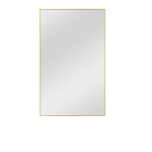 Homeroots 51" Gold Metal Framed Full Length Hanging Mirror  Glass 397162