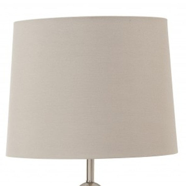 HomeRoots Set of Two Stylish Gray and Silver Table Lamps – Modern Distressed Design with Adjustable Brightness 397216