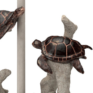 Homeroots Set Of Two 27" Brown Table Lamp With White Drum Shade   397238