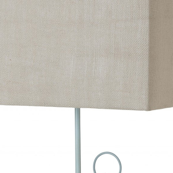 Homeroots Set Of Two 28" Blue Coastal Anchor Table Lamps With Beige Shade   397252