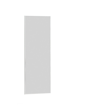 Homeroots White Metal Framed White Glass 397371