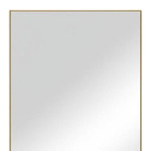 HomeRoots 47" Elegant Metal Accent Mirror – Versatile Reflection Piece for Any Room, Safe and Stylish Design Gold 397372