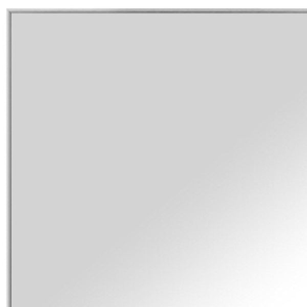 Homeroots Silver Framed Wall Mirror Silver Glass 397373