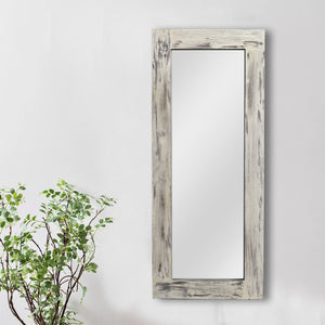 Homeroots Dark Gray Solid Wood Framed White Glass 397380