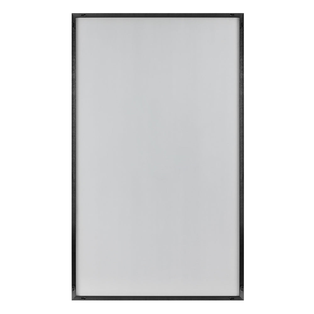 Homeroots Jumbo Minimal Black Bathroom Vanity Mirror  Glass 397383