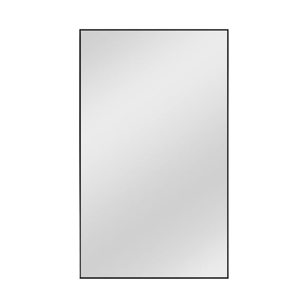 HomeRoots Jumbo Minimal Wall Mirror - Modern Black Frame, Expansive Reflective Surface for Any Room Decor 35.4" x 59.1" 397383