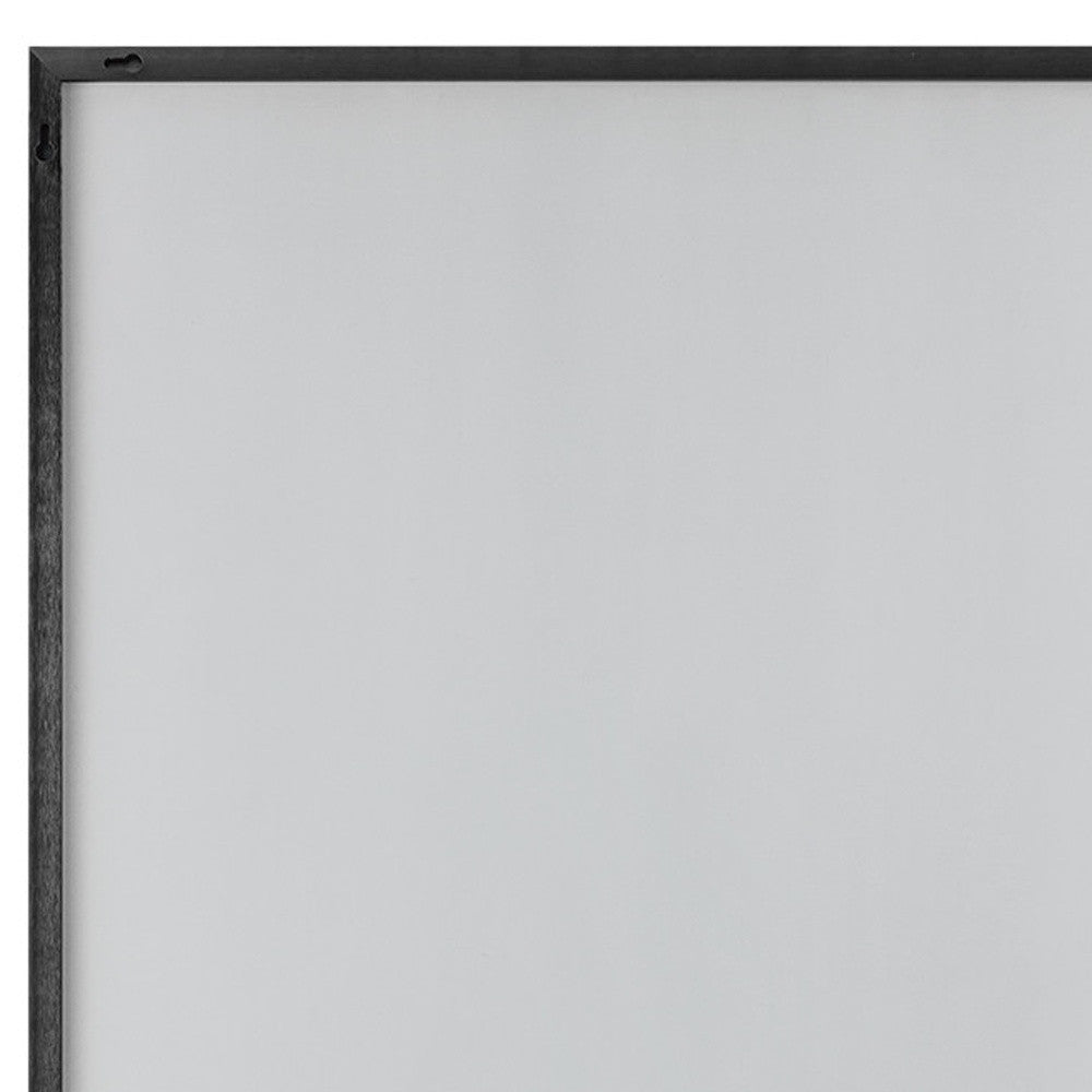Homeroots Jumbo Minimal Black Bathroom Vanity Mirror  Glass 397383
