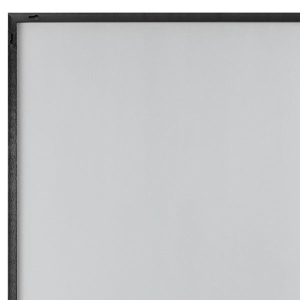 HomeRoots Jumbo Minimal Wall Mirror - Modern Black Frame, Expansive Reflective Surface for Any Room Decor 35.4" x 59.1" 397383