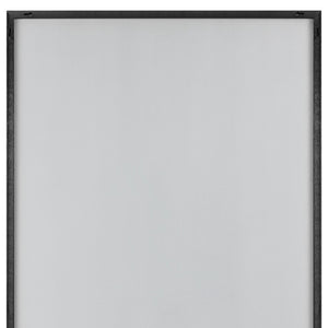 HomeRoots Jumbo Minimal Wall Mirror - Modern Black Frame, Expansive Reflective Surface for Any Room Decor 35.4" x 59.1" 397383