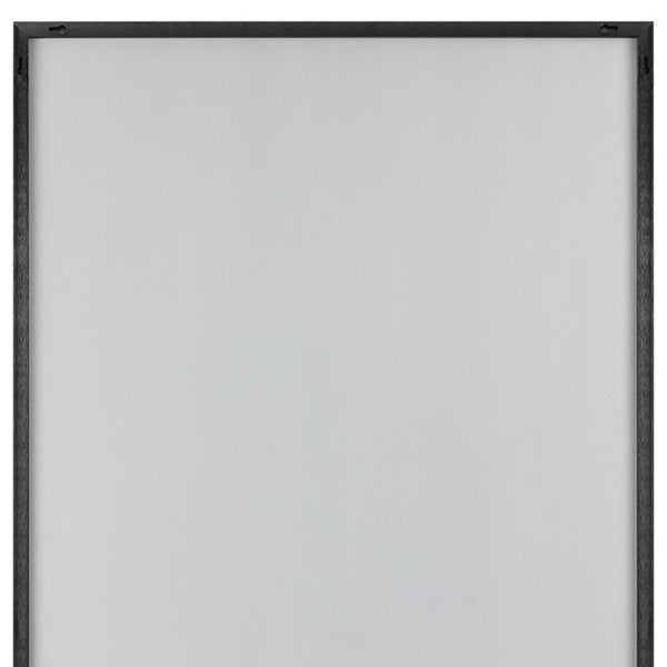HomeRoots Jumbo Minimal Wall Mirror - Modern Black Frame, Expansive Reflective Surface for Any Room Decor 35.4" x 59.1" 397383