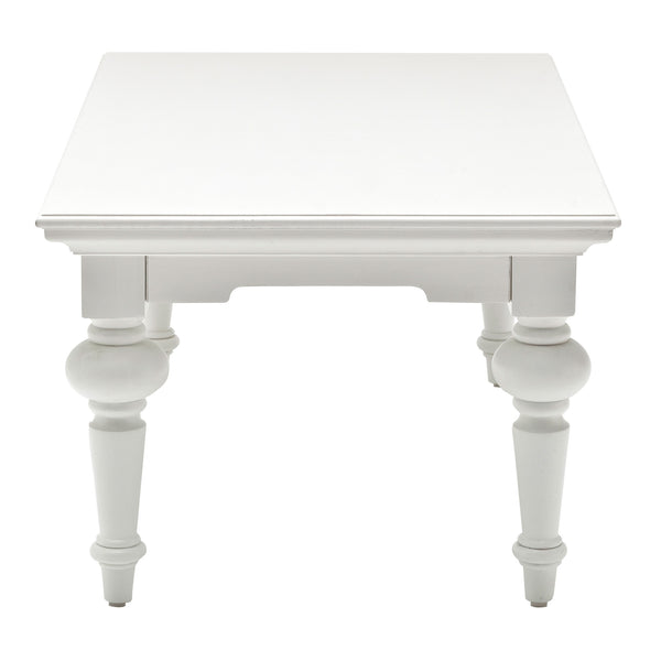 Homeroots 47" White Solid Wood Coffee Table   397395