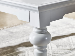 Homeroots 47" White Solid Wood Coffee Table   397395