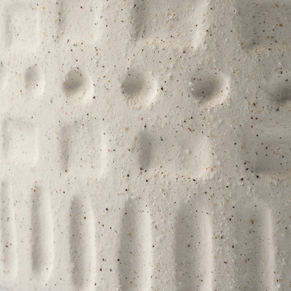 Homeroots 14" Bohemian Beige Happy Face Tribal Vase  Ceramic 397503