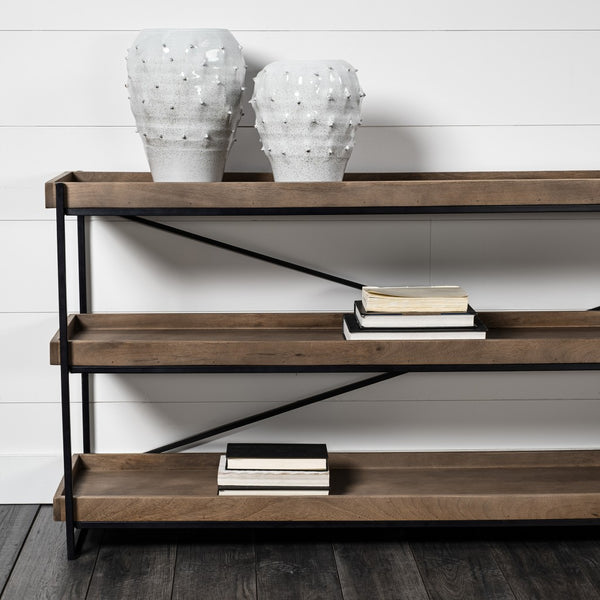 Homeroots 11" White Spiked Organic Glaze Large Mouth Ceramic Vase  Ceramic 397524