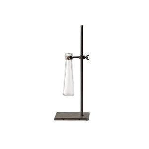 HomeRoots Set of Two Elegant Dark Brown Metal Cylinder Vases for Modern Decor, Perfect for Any Room Display 397538
