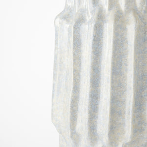 Homeroots 23" Jumbo Organic Textured Gray Vase  Ceramic 397584