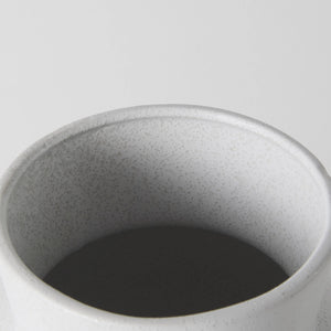 Homeroots 11" White Contempo Deco Ceramic Vase  Ceramic 397593