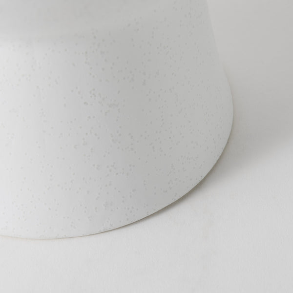 Homeroots 11" White Contempo Deco Ceramic Vase  Ceramic 397593