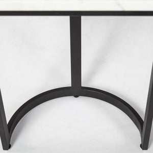 Homeroots 71" White And Black Dining Table   397604