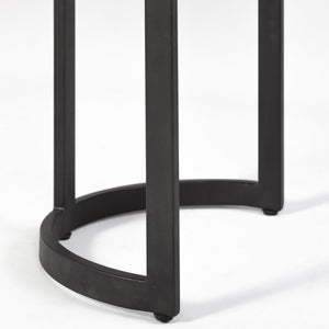 Homeroots 71" White And Black Dining Table   397604