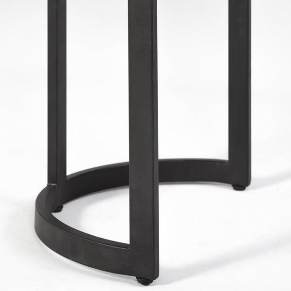 Homeroots 71" White And Black Dining Table   397604