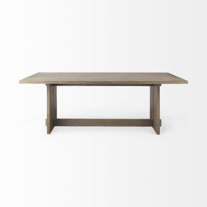 Homeroots 84" Taupe Dining Table   397608