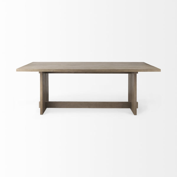 Homeroots 84" Taupe Dining Table   397608
