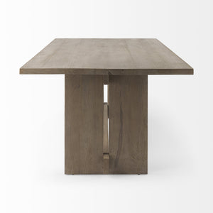 Homeroots 84" Taupe Dining Table   397608