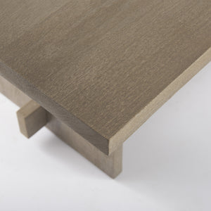 Homeroots 84" Taupe Dining Table   397608