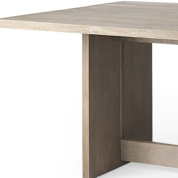 HomeRoots 84" Taupe Dining Table - Elegant, Durable Design for 6, Perfect for Modern Homes & Gatherings! 397608