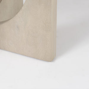 Homeroots 54" Natural Rounded Pedestal Base Dining Table   397612