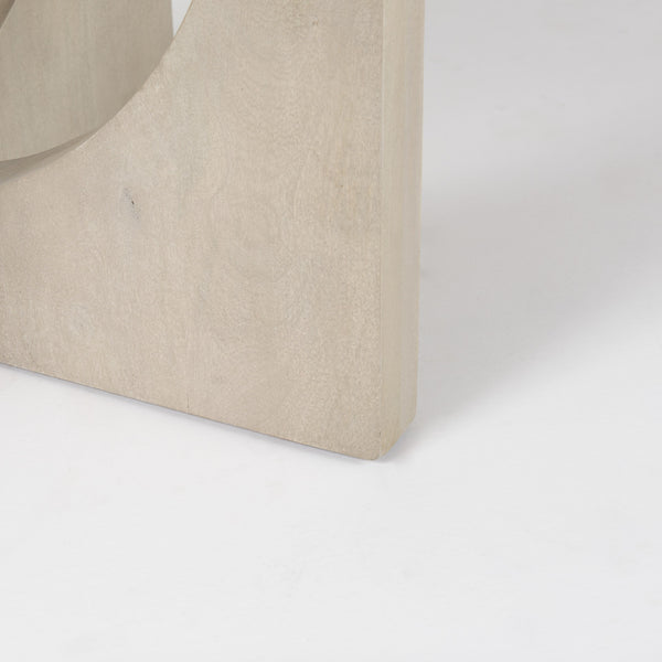 Homeroots 54" Natural Rounded Pedestal Base Dining Table   397612