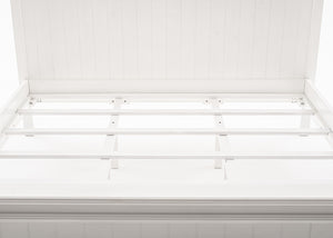 Homeroots Classic White Panel King Size Bed  Mahogany & Medium,Density Fibreboard (Mdf) 397614