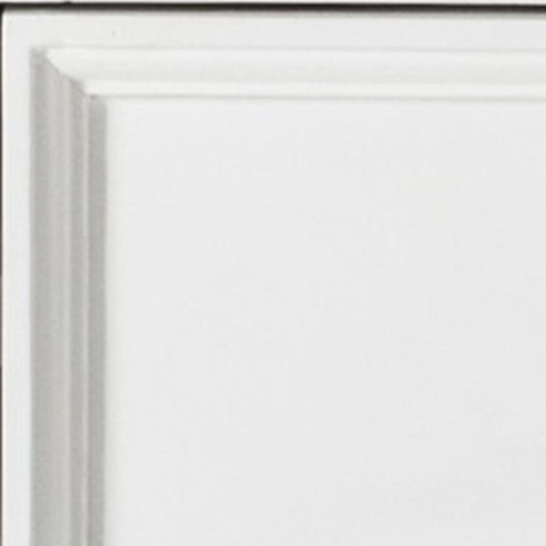 HomeRoots 24" White Solid Wood Nightstand - Distressed Vintage Design with Drawer & Open Shelf for Storage 397622