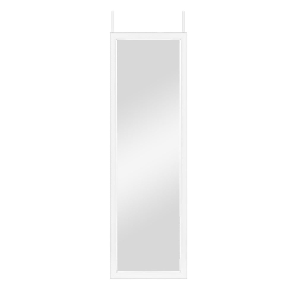 Homeroots Door Mount White Mirror  Glass 397637