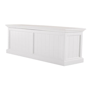 Homeroots 55" White Solid Wood Chest  Solid Wood 397652