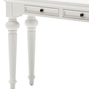 HomeRoots 55" White Console Table - Elegant Storage Solution for Entryway, Living Room & Narrow Spaces 397655